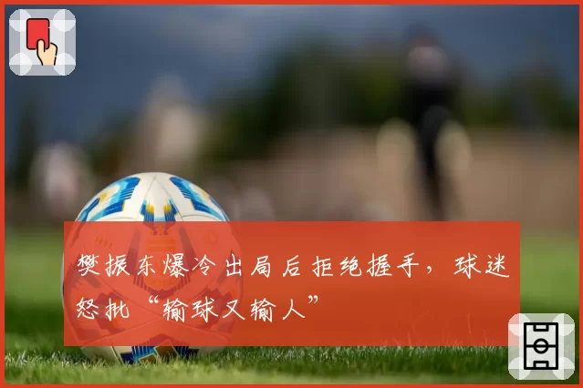 樊振东爆冷出局后拒绝握手，球迷怒批“输球又输人”
